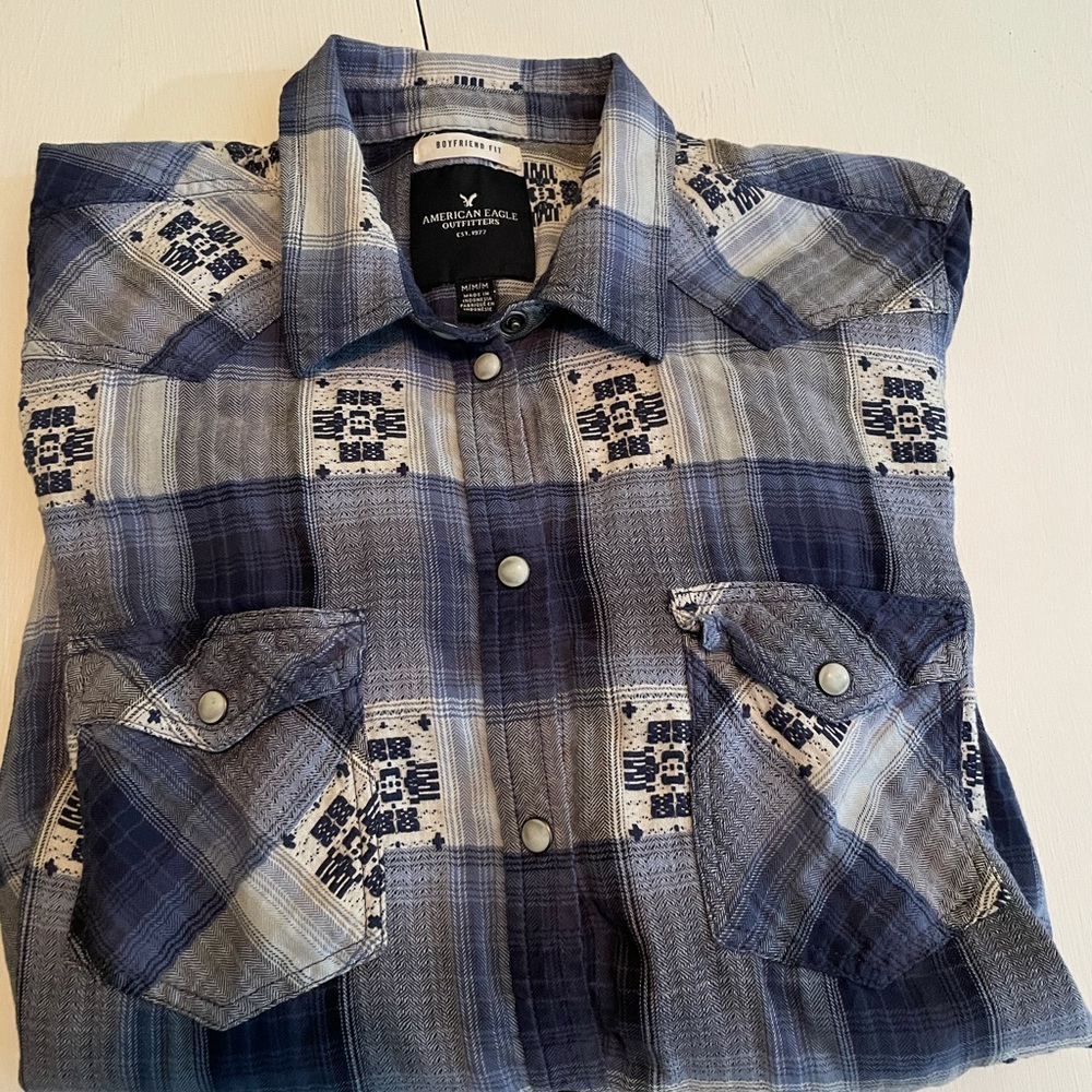American Eagle Mens Button front M